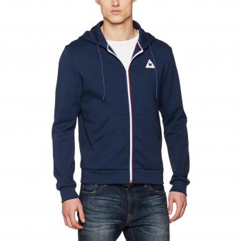 Le Coq Sportif Ess Sp Fz Hood M, Sudadera con Capucha para Hombre, Azul, XL
