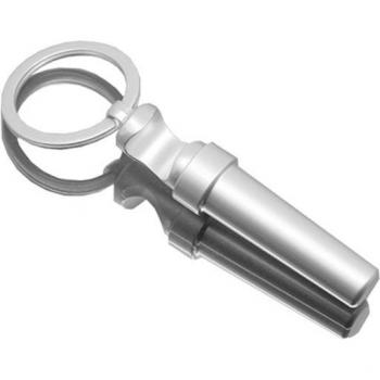 Compact Zinc 3-in-1 Kitchen Openers: Wine, Can, Cork + Keychain Set