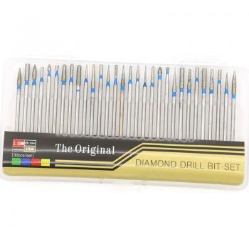 30PCS Nail Care Drill Bits Set for Manicure and Pedicure