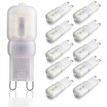LED Lampadina G9 220V Bianca 6000K 3W 10 unità
