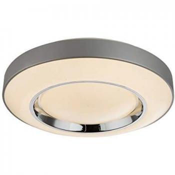 Plafonnier éclairage LED 36 W – Télécommande intégrée, efficacité énergétique A, gris acrylique