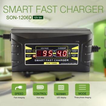 12V 6A Smart Battery Maintainer for Lead Acid Batteries