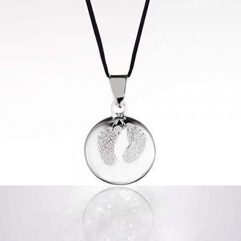 Bola de grossesse Baby Feet avec cordon noir