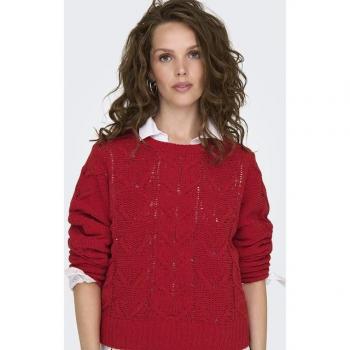 JDYFAY Lochnetz-Pullover – Rundhals, 1‑Teil