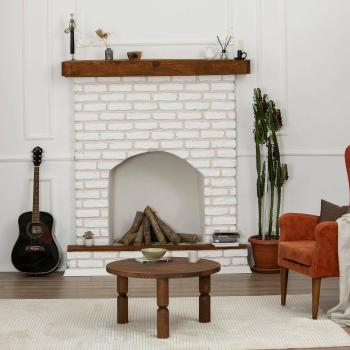 Mueble Multiuso Mesa de Café Nuez 70x70h40