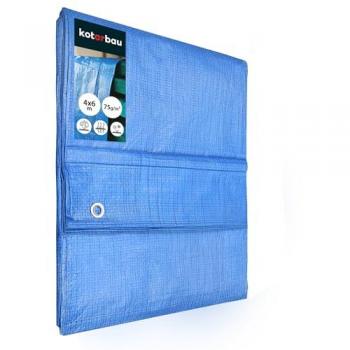 Tarpaulin Kotarbau 4 x 6 m impermeabile e resistente ai raggi UV con occhielli rinforzati