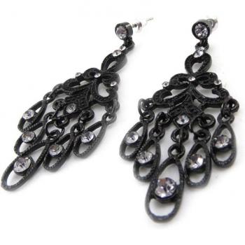 Gioielli Lily J1199 – Ciondolo Sissi Nero-Argento