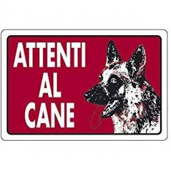 Cartello Amico a Quattro Zampe 18x12 Alluminio