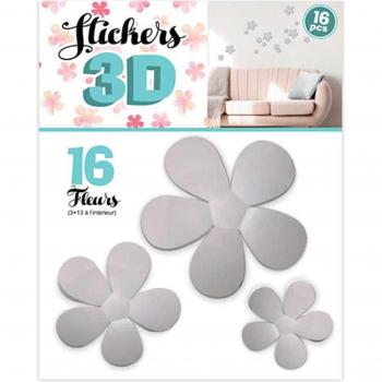 Palette Fleurie Lily – Stickers 3D Gris