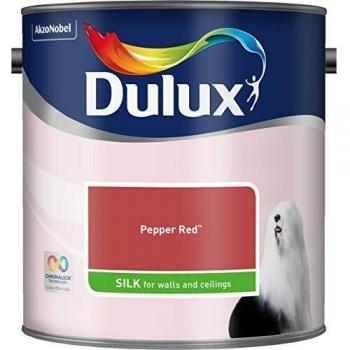 Dulux 5293124 Walls & Ceilings Silk Emulsion Paint, Pepper Red, 2.5 Litres