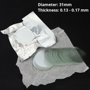 Microscoop Coverslips Ronde Glasplaatjes 31mm/33mm Dikte 0,13-0,17mm