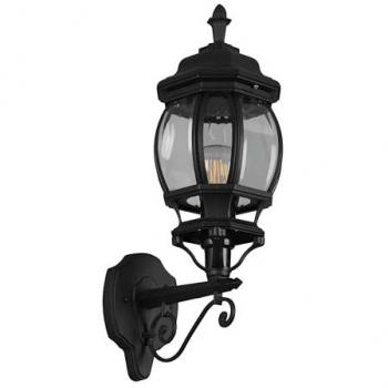 Trio Exterior Light – Étagère supérieure – Noir brillant