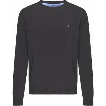 Strickpullover FYNCH-HATTON FYNCH-HATTON Langarmpullover Gr. XL (56), grau (charcoal) Herren Pullover mit Logostickerei