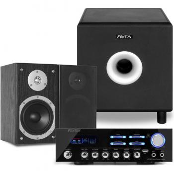 Fenton HiFi Stereo Set mit 8 Subwoofern und Verstärker