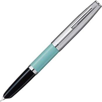 Aurora Dual‑Use Fountain Pen – Medium Nib, Chrome Cap, Light Green – Official Import (DC57‑CVM)