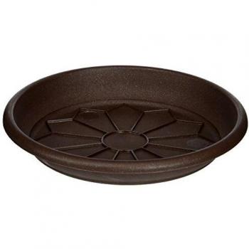 VECA Naxos Plat 18 cm 16 cm en fonte avec poignée en bois et revêtement en émail noir