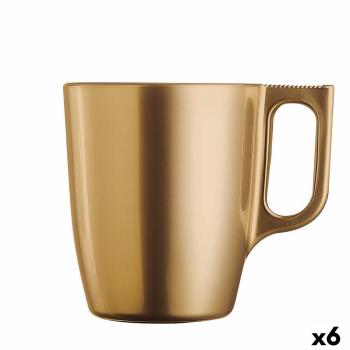 Tasse Luminarc Flashy Doré 250 ml (6 Unités)