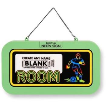 Neon Glow Name Panel – Men's Football Zone