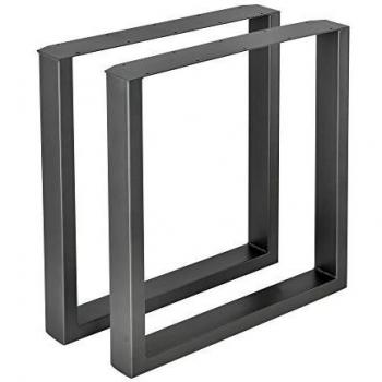 Set di Gambe Rettangolari in Acciaio per Mobili Fai da Te