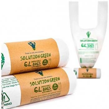 CompostMate 5L/6L Food Waste Bin Bags with Handles – Eco Friendly
