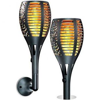 Garten Außen Fackel Set – Ruyilam Solar LED Flammenlicht