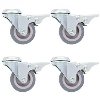 Roulettes pivotantes 50 mm avec trou de boulon