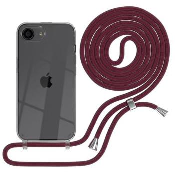 EAZY CASE Transparente Hülle mit Handykette für iPhone 16 e