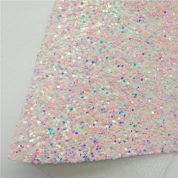 Pink Glitter Spider Web Vinyl Faux Leather Sheet for DIY 21x29CM Q303
