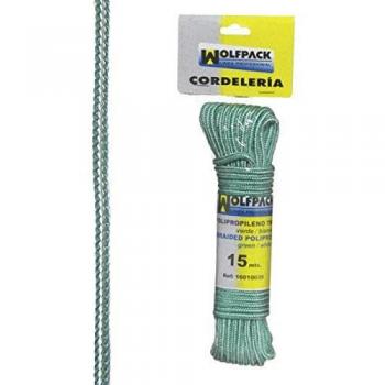 Wolfpack Cuerda Trenzada Polipropileno Blanca / Verde 15m