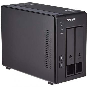 QNAP TR‑002 NAS 2 baies – Noir, Gigabit, RAID 0, Boîtier SSD/Disque dur