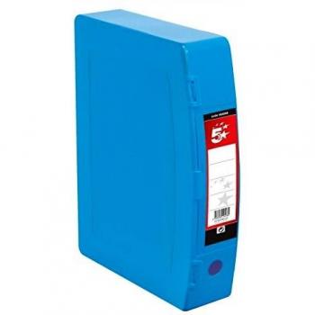 Star Premier Box File Polypropylene Twin Clip Lock Foolscap Blue