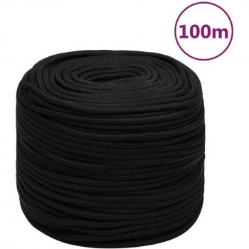 Corde de travail 100 m noir 8 mm