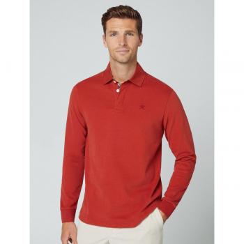 Polo HACKETT rojo de manga larga