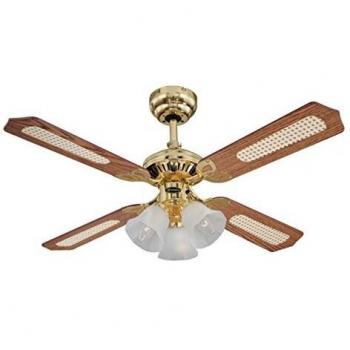 Ventilateur de plafond en bois Princess Trio 105 cm