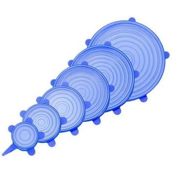 Silicone Bowl & Jar Lids Set – 6-Pack