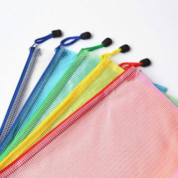 Ensemble de pochettes A4 en plastique, 10 pièces colorées