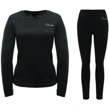 Dare 2b Set de Capa Base Térmica para Mujer, Negro, Talla 12