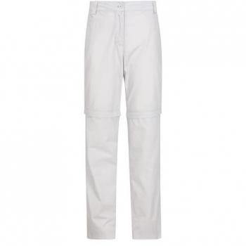 Women’s Quest Zip-Off Trail Pants (Grey) – Mountain Warehouse, Size 18