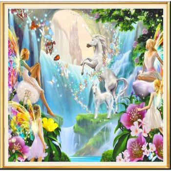 5D Diamond Painting Unicorn Fairy