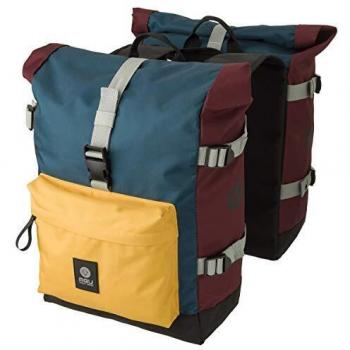 AGU Trend H2O Doppel‑Pannier Roll‑Top – 28 L, Rot/Gelb