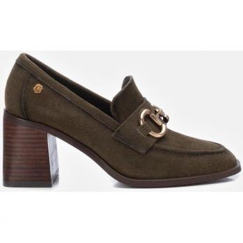 Carmela 16113802 – Damen‑Wildleder‑Mokassin in Grün/Khaki
