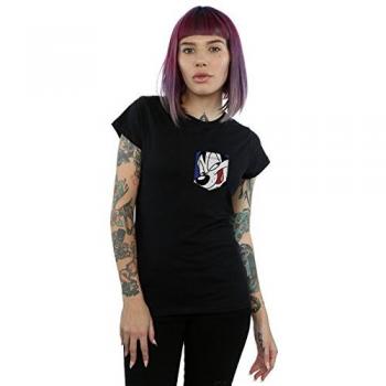 Pepe Le Pew Whisker Graphic Faux Pocket Top