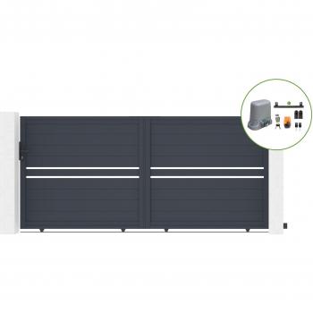 Casanoov Sistema de Puerta Corredera 3,5m Aluminio Motorizado