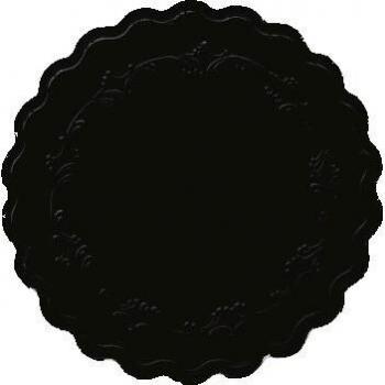 Duni Zelltuchuntersetzer Romance Schwarz Ø 9 cm 250 Stück
