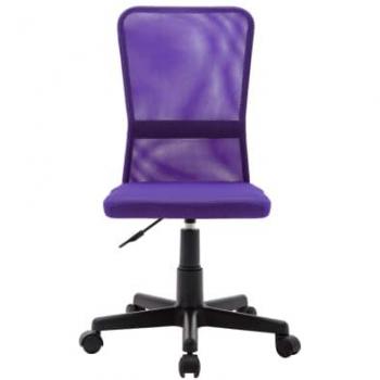 Silla de oficina púrpura 44x52x100 cm en tela de malla