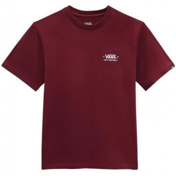 Camiseta Vans Essentials para Niños en Rojo Oscuro