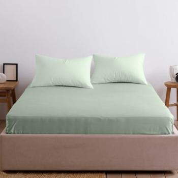 Snug City Extra Deep 40cm King Fitted Sheet – Plain Dyed Duck Egg Blue