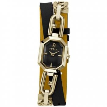 Furla Quarz-Analoguhr Octagonal in Gold