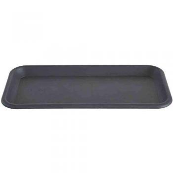 Anthrazitfarbener Untersetzer für Pflanzkasten 97 x 40,8 x 5,2 cm