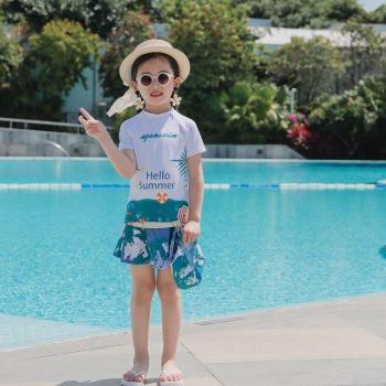 STAERK Girls Swimming Suit with Skirt 3-7 Years